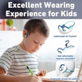 thumbnail image 3 of Mehomeli Auriculares para niños, Auriculares abiertos con conducción de aire Bluetooth 5.2, limitación de volumen de 85 dB, azul y rosa, 3 of 5