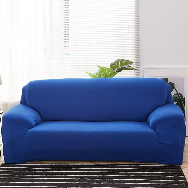 Fundas de sofá de color sólido para sala de estar, fundas elásticas, funda de sofá de material elástico, funda de sofá de esquina, asiento doble, tres asientos Tan Jianjun unisex