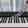 thumbnail image 1 of Removable Silicone Piano Keyboard Note Labels Guide Stickers Reusable, 1 of 4