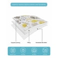 thumbnail image 5 of Yellow Grey Botanical Twin XL Size Down Alternative Comforter, Lightweight Comforter Quilt Bedding Set with Pillow Shams Spring Floral Watercolor All Seasons Bed Comforter Duvet Insert 68"x98", 5 of 7