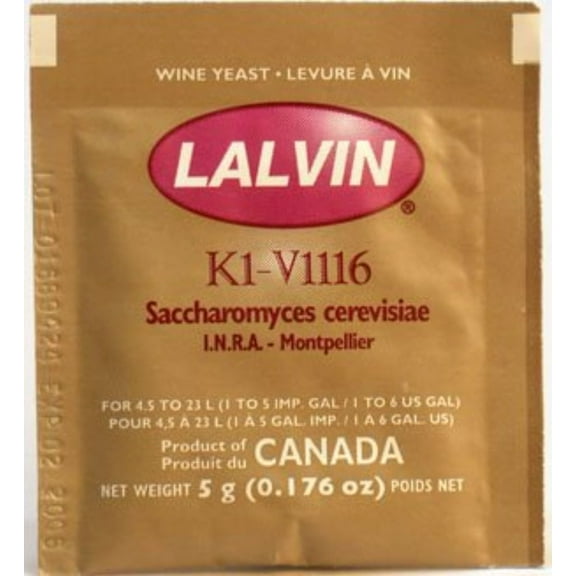 Lalvin K1V-1116 Wine Yeast 5 Gram
