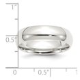 thumbnail image 4 of Auriga Fine Jewelry 925 Sterling Silver mm Wedding Band Ring Size 11 for Women, 4 of 7