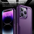 thumbnail image 5 of JETech Case for iPhone 14 Pro Max 6.7-Inch, Heavy Duty Dual-Layer Rugged Protection, Shockproof Protective Tough Phone Cover with Matte Back (Deep Purple), 5 of 6