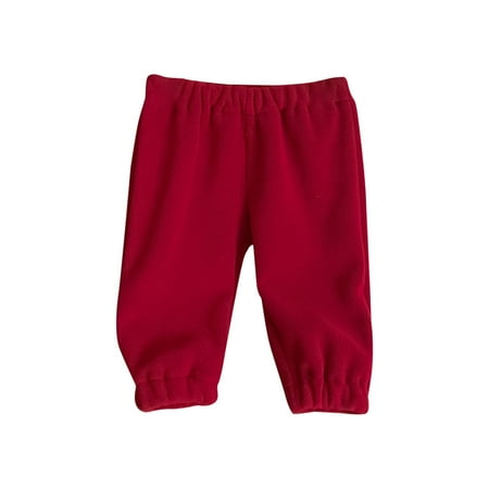 

Baby Boy Girls Fall Solid Winter Warm Clothes Long Sleeve Jogger Pants
