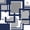 Navy Gray, variant on Homewish Minimalist Grid Twin Sheets,Mid Century Art Bedding,Black Gray,3-Piece,1 Fitted Sheet and 1 Pillowcase