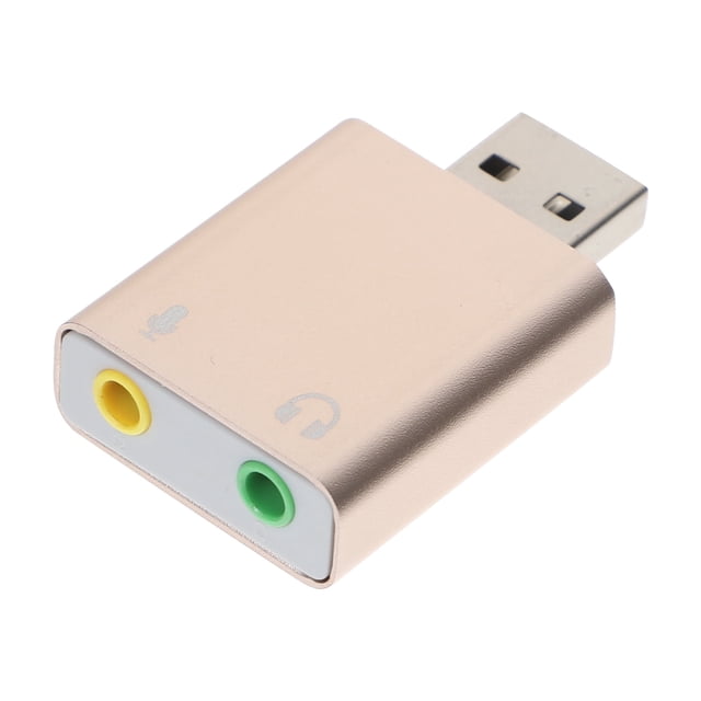 Tarjeta de sonido externa USB a conector de audio con micrófono Tarjeta de sonido para tarjetas de PC Computadora Estéreo Portátil