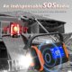 thumbnail image 2 of Radio de manivela meteorológica de emergencia 4000mah - con energía solar, cargador de teléfono, alarma sos, linterna LED, 2 of 5