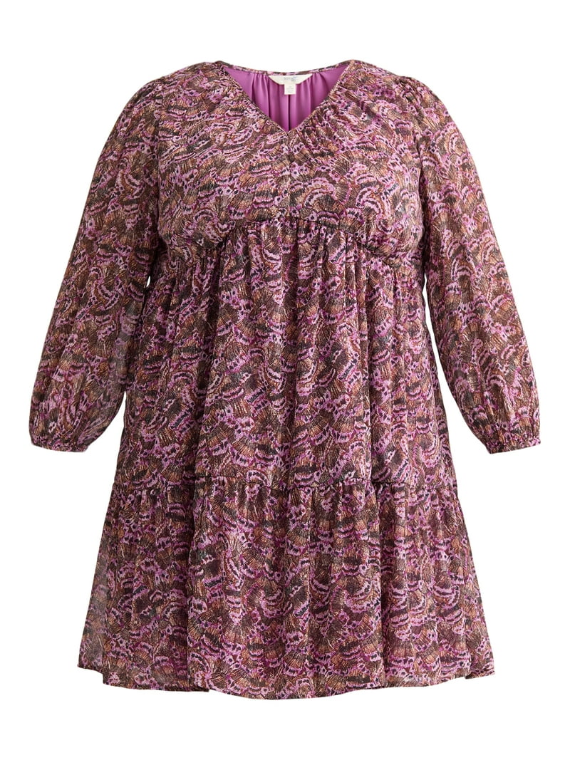 Terra & Sky Plus Mini Peasant Dress - V-Neck A-Line - Walmart.com Terra & Sky Plus Mini Peasant Dress - V-Neck A-Line - Walmart.com