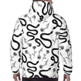 thumbnail image 7 of Naloa Hand Drawn Snake Men's Casual Hooded Collar Drawstring Hoodies Pullover Sweatshirts Casual Long Sleeve Shirts-X-Large, 7 of 7