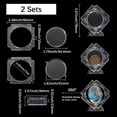thumbnail image 2 of 2Pcs Transparent Plastic Rotatable Commemorative Coin Storage Box Rhombus Clear 72x16x78mm, 2 of 7