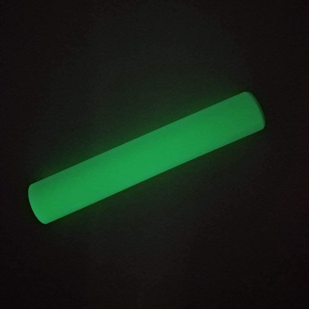INTBUYING 1 Yard 20inch Width PU Vinyl Glow in The Dark for T-Shirts Heat Press Transfer Printing Craft