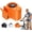 Orange, variant on 360° Rotating Semi-Cooling Clip Fan, 2026 Car Clip on Air Conditioner Fan with LED Display, Clip on Ac for Car, USB Rechargeable Personal Fan, Hands-Free Clip on Fan for Cars, Work, Camping (Orange)