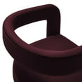 thumbnail image 6 of Winslow Performance Velvet Barrel Accent Chair in Mulberry, 6 of 10
