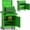 Green, variant on AIRAJ 40 in Modular Rolling Tool Cabinet 4 Drawer Heavy Duty Steel Tool Chest with Detachable Top Tool Box Lockable Storage for Garage Workshop