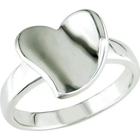 Heart-Shaped Ring in Sterling Silver - Walmart.com