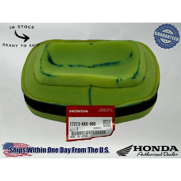 Honda Genuine OEM Authentic Air Filter 17213-KK0-000