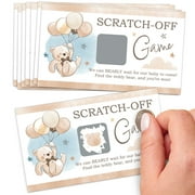 Big Dot of Happiness We Can Bearly Wait - Teddy Bear Baby Shower Game Scratch Off Cards - 22 Count