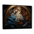 thumbnail image 2 of Designart "Sapphire Monarch Of Ancient Israel: Solomon'S Reign I" Christianity Floater Framed Canvas Art Print, 2 of 5