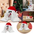 thumbnail image 2 of Muñeca Blanca Simulada Grande, Juguete, Muñeca Navideña Divertida, Muñeca Infantil, Gorro Navideño Blanco, Muñeca De Caramelo, 2 of 8