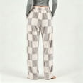 thumbnail image 4 of Mifsaly Women's Plaid Pajama Pants Elastic Waist Flannel Pant Lounge Pj Bottoms Classic Winter Sleeping Warm Clothing with Pockets, 4 of 7