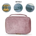 thumbnail image 3 of Bolsa de maquillaje, bonita bolsa de cosméticos de felpa, organizador de viaje para accesorios, 3 of 5