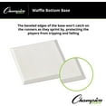 thumbnail image 3 of Champion Sports Waffle Bottom Base - Molded Rubber, Suction Bottom Base,White, 3 of 5