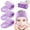 Light Purple, variant on 4 PCS Spa Headband, Make up Hair Band, Stretch Terry Cloth Headband for Sport Yoga Shower (Pink)