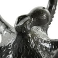 thumbnail image 4 of 9"W, 4"H Black Aluminum Metal Octopus Sculpture with Splayed Arms, by DecMode (2 Count), 4 of 9