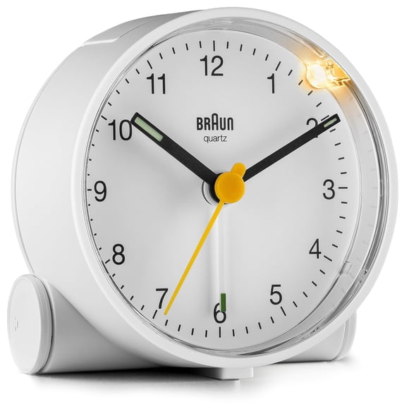 Reloj despertador Braun Classic analógico con despertador y luz BC01W
