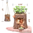 thumbnail image 3 of Maceta colgante con drenaje, regalo de jardinería para interior y exterior para mujer UHUSE  Jardinera colgante, 3 of 7