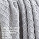 thumbnail image 2 of Cobija Individual Crevent,manta tejida,Gris Claro, 2 of 5