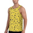 thumbnail image 2 of Easygdp Blue Spots Men's Tank Top, Sleeveless Muscle T Shirts, Breathable, Quick-Dry, Loose for Gym, Running, Fitness - Small, 2 of 9