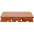 thumbnail image 3 of Brown Wooden Display Stand for Teapot Flower Pot Statue Craft Decor Storage 6.3 Inches, 3 of 5
