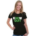 thumbnail image 4 of Know No Quit Motivation Gym Workout Womens Fitted Plus Size Graphic Tee Brisco Brands 2X, 4 of 5