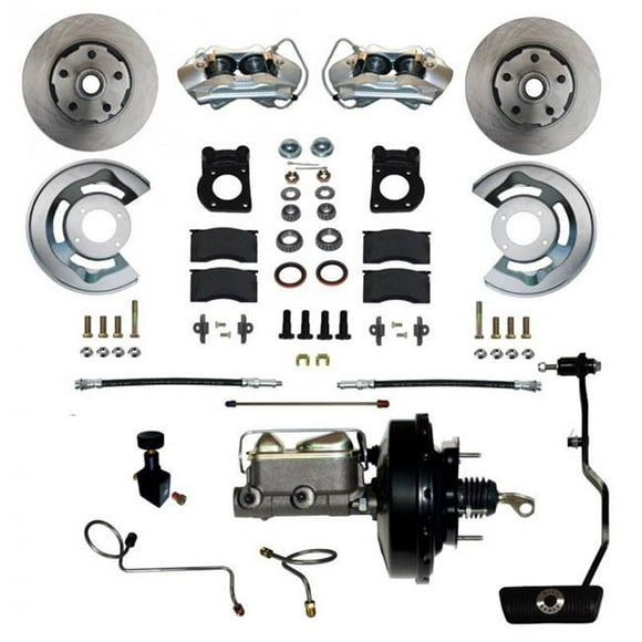 Leed Brakes LEEFC0002-3405A Power Brake Conversion for 1967-1969 Ford Mustang - Natural
