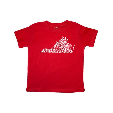 

Inktastic Virginia Silhouette Mandala Gift Toddler Boy or Toddler Girl T-Shirt