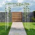 thumbnail image 4 of Extra Tall Grape Vine Trellis, Garden Arch Trellis for Climbing Plants Outdoor, Metal Walkway Arbor Pergola, Plant Support Rack Trellises for Vegetable Fruit Cucumber Pea Bean 122.05*78.74* 90.55 in, 4 of 13