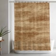 thumbnail image 5 of Brown Wooden Shower Curtain Set, Waterproof Shower Curtains for Bathroom, Vintage Western Country Wooden Plank Washable Fabric Cloth Bath Curtain for Bathtub Decoration with Hooks 72x78 Inches, 5 of 9