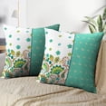 thumbnail image 3 of LALILO Throw Pillow Covers Two Horizontal Floral With Paisley And Cushion Cover 18" x 18", 2 Pack, 3 of 6
