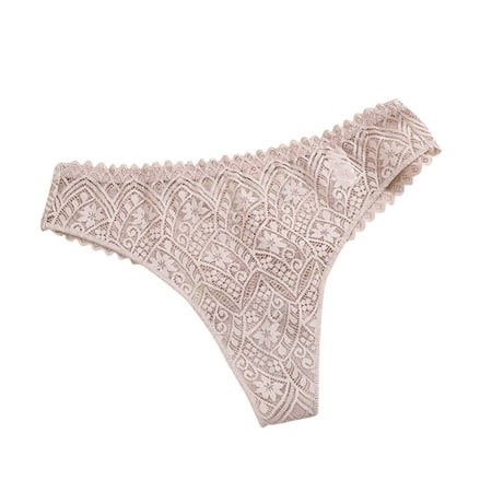 Vblhal Clearance Clothes under $5.00 Womens T-Back Lace Thongs Sexy See Through Hipster Panties G-Strings Lingerie Underwear Panty Low Rise Briefs Tangas