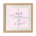 thumbnail image 1 of Jiaxing City Icon Art Deco Fashion Frame Wall Tabletop Display 4 Openings Picture, 1 of 3