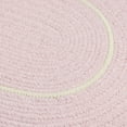 thumbnail image 4 of Colonial Mills Silhouette Braided Pink Area Rug 4x4, 4 of 11