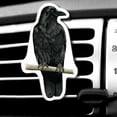 thumbnail image 1 of WIRESTER Car Air Freshener Fragrance Vent Clip Interior Decoration for Cars with Lemon Scented Pad - Raven Crow (S2), 1 of 7