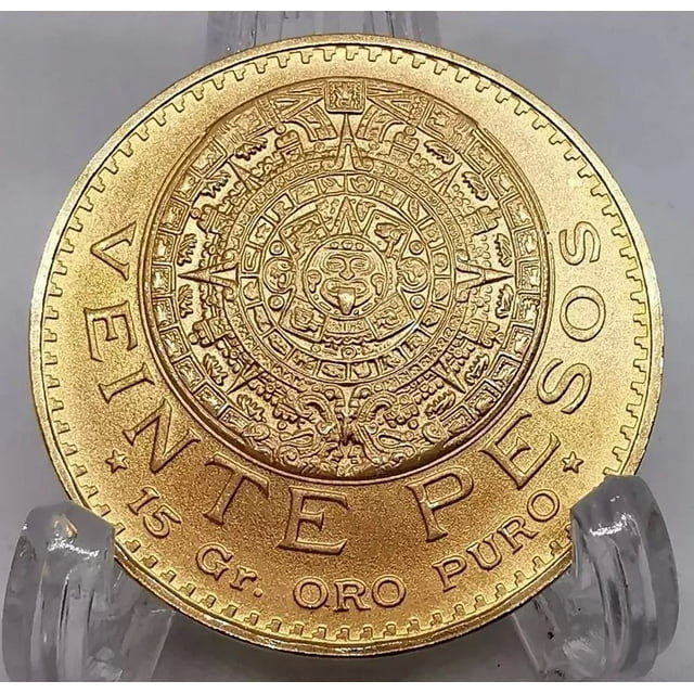 Moneda Azteca Oro $20 pesos Original 1959 Sin Circular