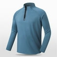 thumbnail image 2 of Tisuna Men Autumn T-Shirts Soft Stand Collar Tops Men Solid Outfits For Work Office Size M, 2 of 2