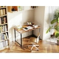 thumbnail image 4 of Sofanext 40 Inch Small Home Office Computer Desk, Student Writing Table for Small Spaces, Simple Modern Desk with Headphone Hooks, Vintage, 4 of 6