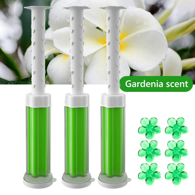 3Pcs Toilet Cleaner Gel Flower Fragrant Toilet Cleaning Detergent Gel Aromatherapy Toilet Gel Helps Prevent Limescale Strong Cleaning Power Natural Fragrance Deodorant for Home Lemon