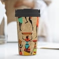 thumbnail image 6 of Fotbe Dancing African Women Printed Insulated Travel Coffee Mug Spill Proof Leak Proof Stainless Steel Coffee Tumbler Reusable Coffee Cups with Lids Thermos, 6 of 8