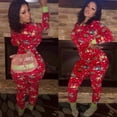 thumbnail image 5 of Women's Christmas Onesie Pajamas Sleepwear Adult Holiday Jumpsuit Romper Nightwear, 5 of 6