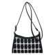 thumbnail image 1 of Bolso bandolera para mujer bolso de hombro con estampado de cuadros bolso de mano negro, 1 of 7